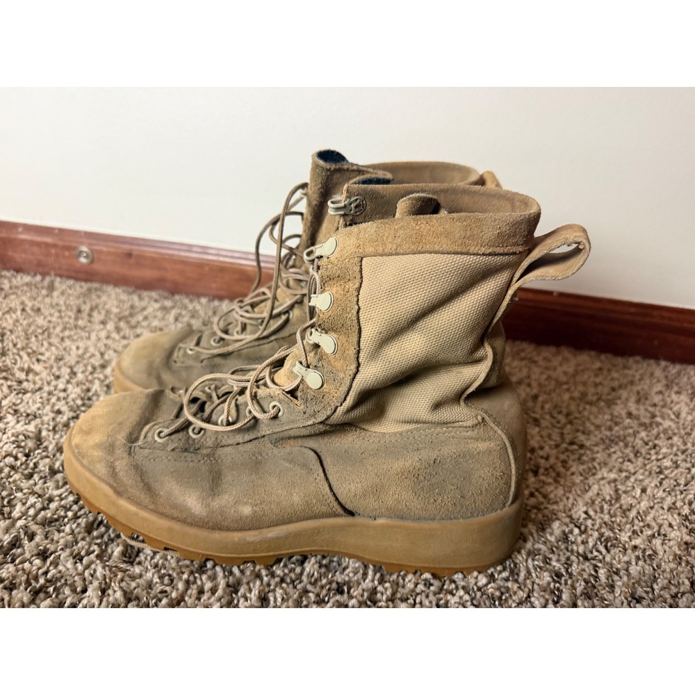 McRae Footwear Gore-Tex Military Combat Boots Tan Suede Vibram Sole Womens 8W